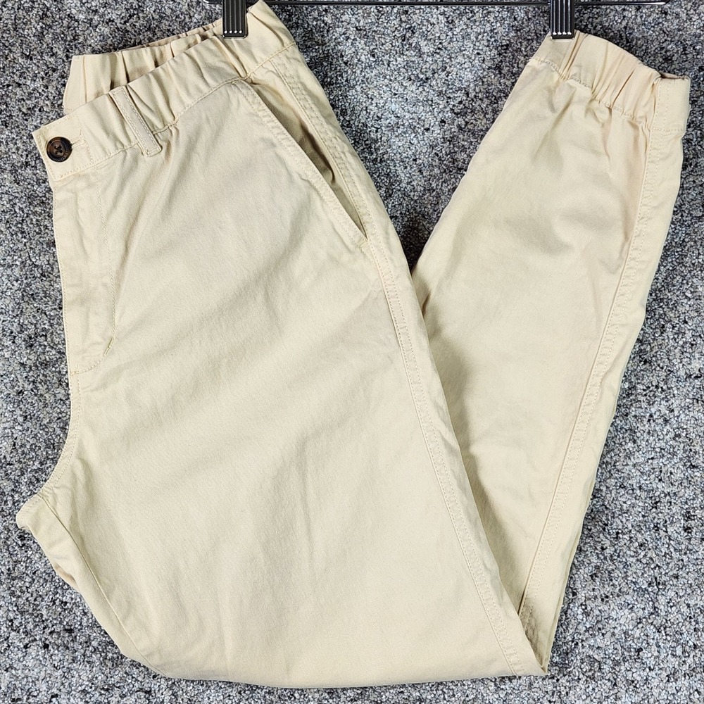 Bearbottom Jogger Pants Mens Medium Khaki Tan Elastic Waist Cuffs Excellent